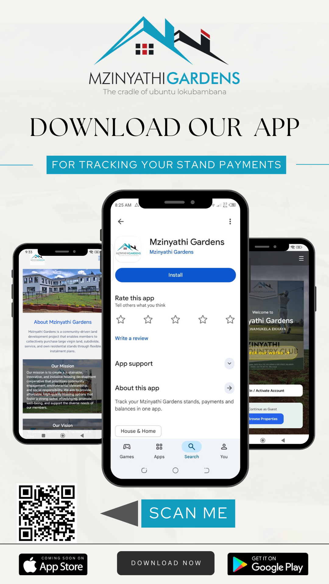 Mzinyathi Gardens mobile app